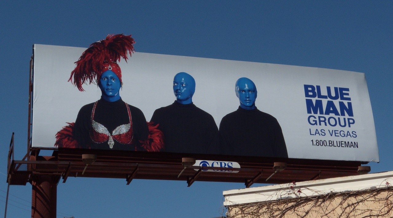Blue Man Group Las Vegas billboard