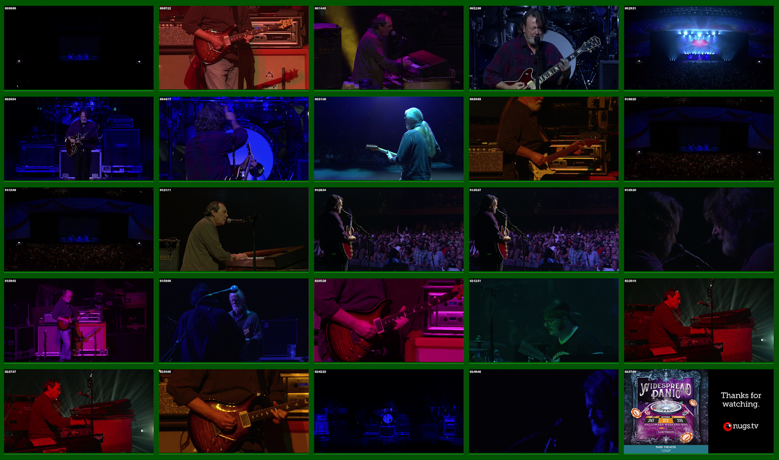 The Curtain With Widespread Panic 20181027 Park Theater, Las Vegas